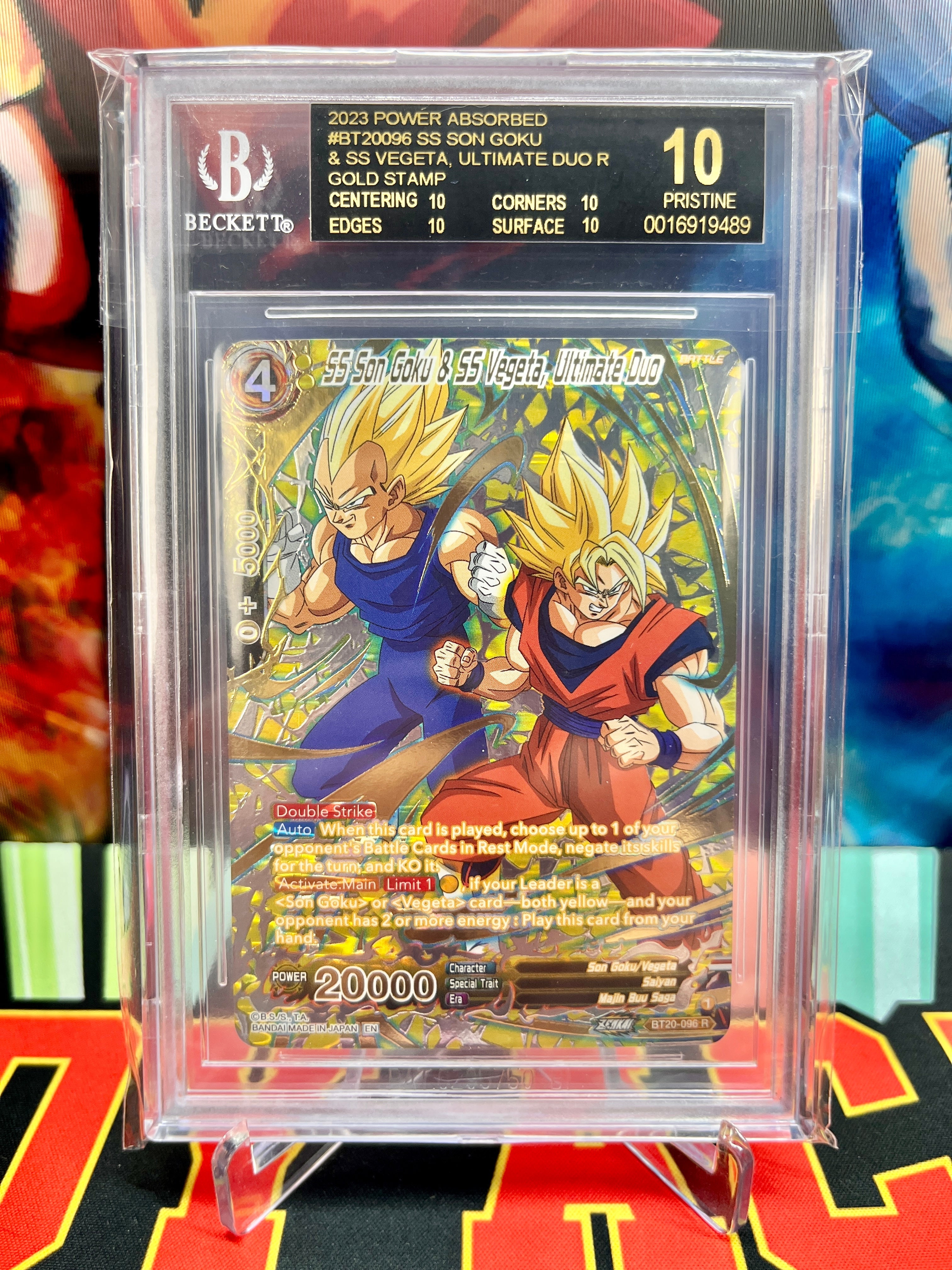 BGS 10 BLACK LABEL BT20-096 SS Son Goku & SS Vegeta, Ultimate Duo [Gol