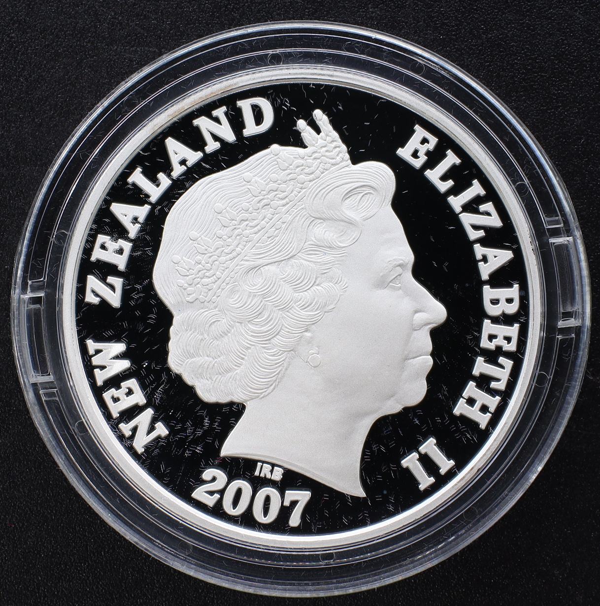 2007年 ニュージーランド1ドルプルーフ銀貨幣 「アオラキ／マウント