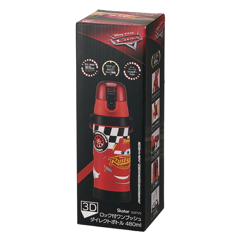ワンタッチ 直飲み ステンレス 480ml カーズ ｜ ミスターマックス