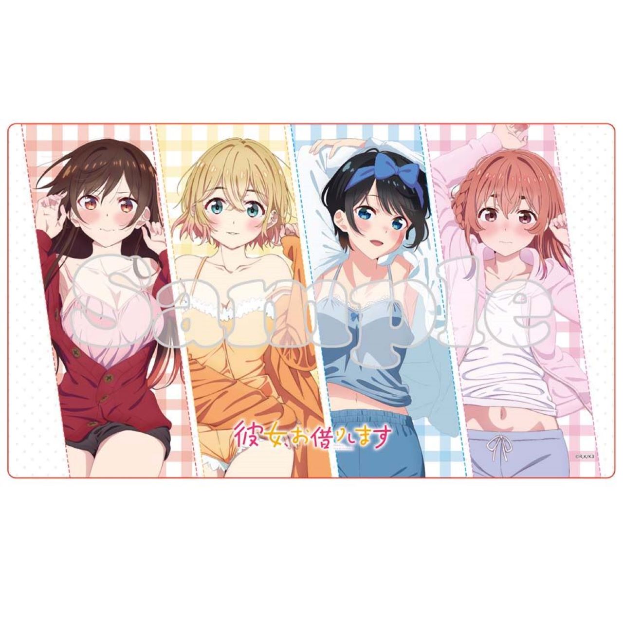 TVアニメ「彼女、お借りします」3期よりB2タペストリー、ラバーマット
