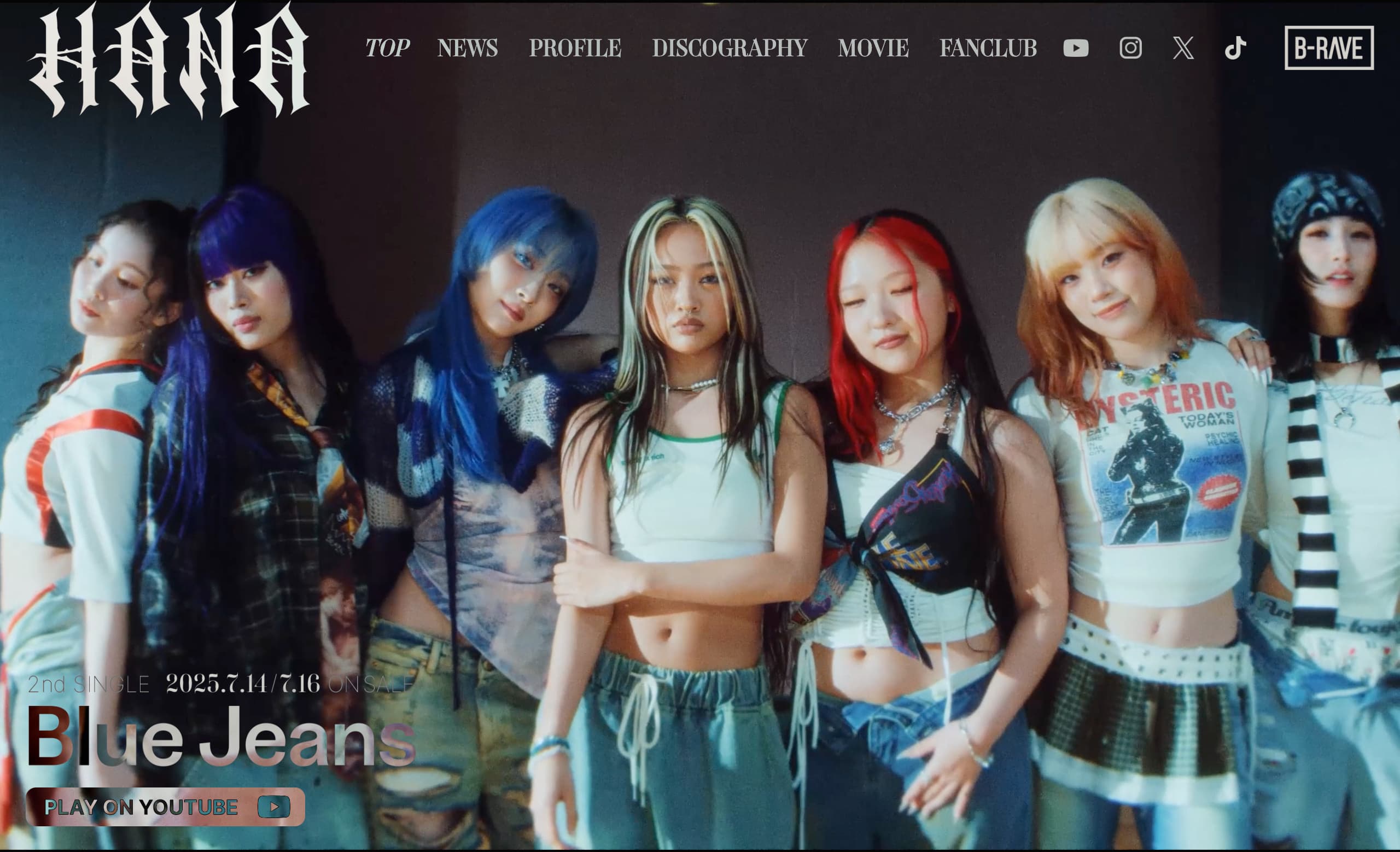 HANA Official site | MUSIC WEB CLIPS - バンド・アーティスト・音楽