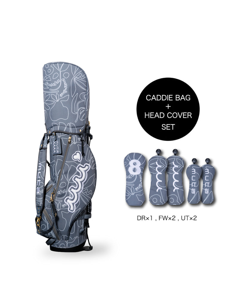 スタンドキャディバッグ＆ヘッドカバーセット(フローラル) [全3色