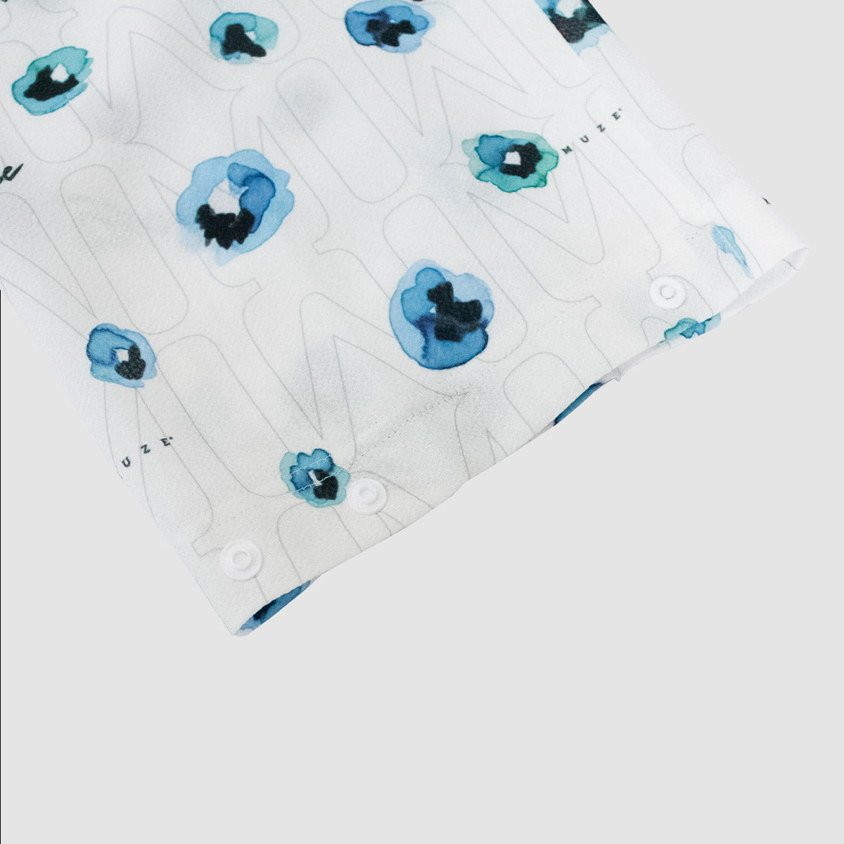 MUZE TURQUOISE LABEL - FLOWER HANDWRITING LOGO EASY PANTS (WHITE