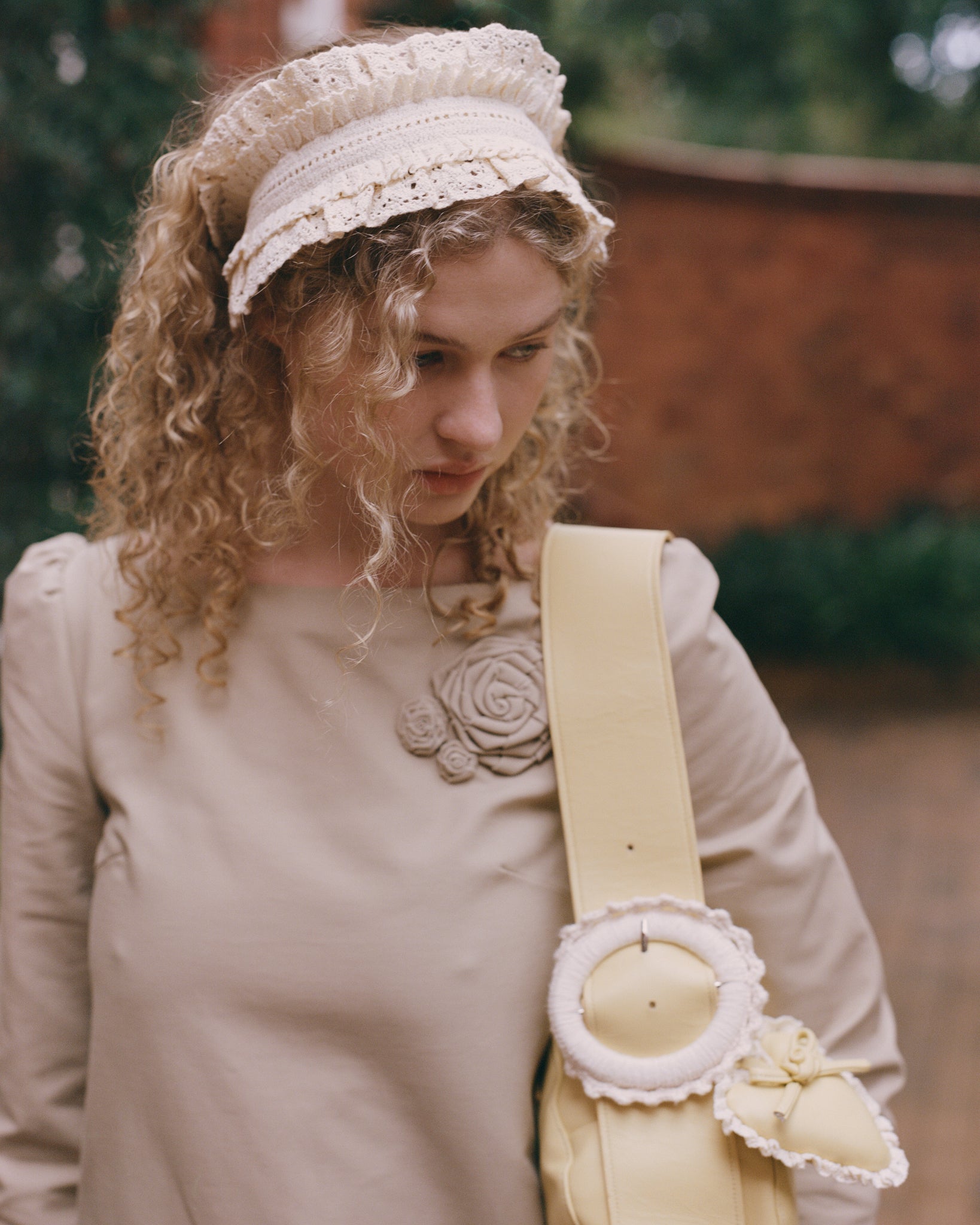 Accessories: Lace Layer Headband - Porcelain - My mum made it – MY