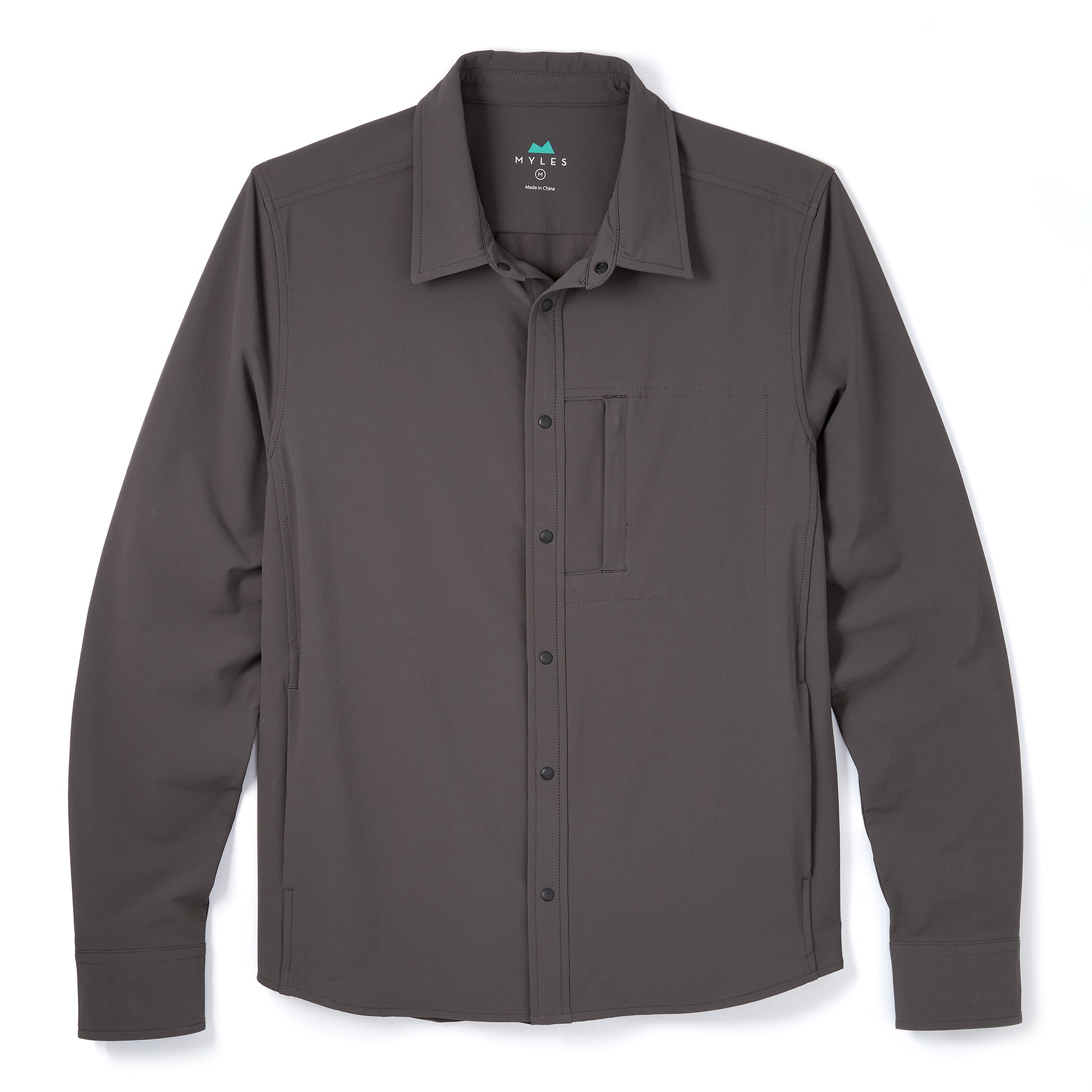 Everyday Overshirt in Graphite | Men's Technical Button-up | Myles