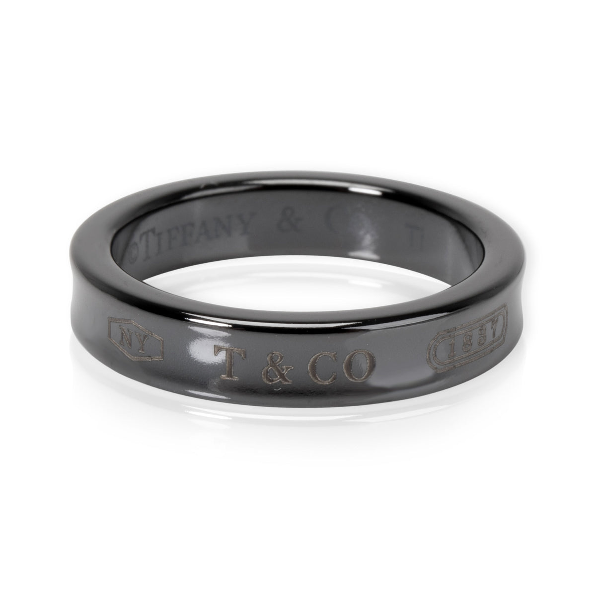Tiffany & Co. Tiffany 1837 Band in Titanium – myGemma| Item #105461