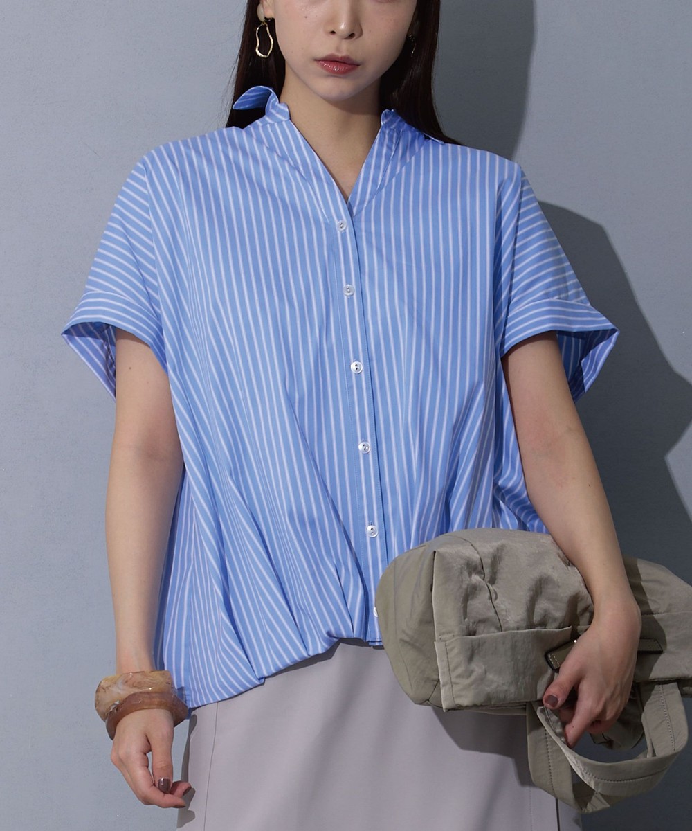 裾タックブラウス｜半袖｜ニコル公式通販サイト｜NICOLE ONLINE SHOP