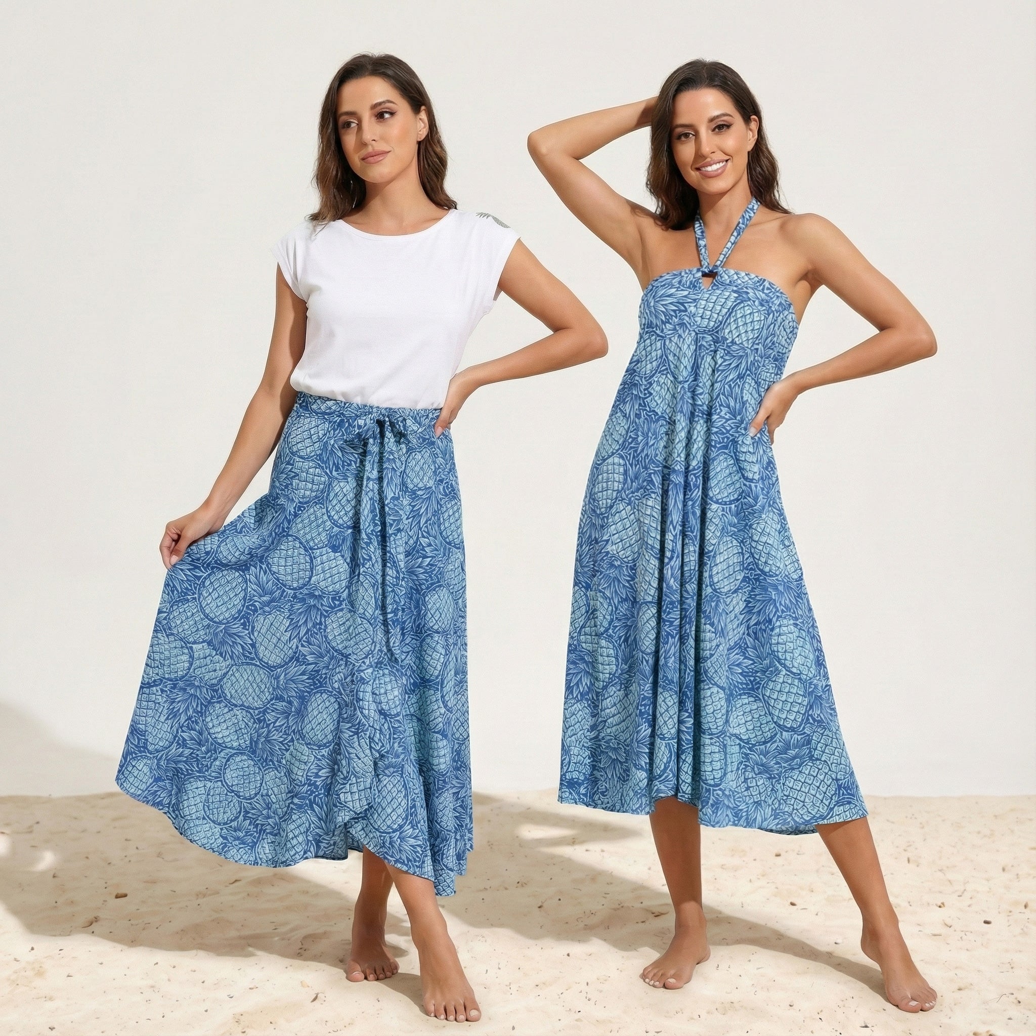 ナニプア 2WAYスカートワンピース パイナップル