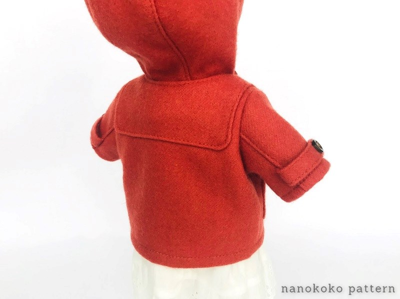 ダッフルコートの型紙と作り方～26cmお世話人形サイズのドール服