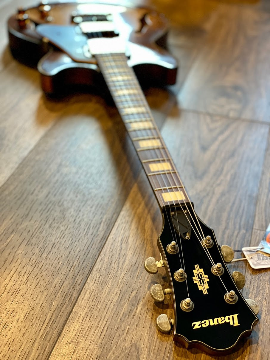 Ibanez AMV10A-TCL Artcore Vintage AM in Distressed Tobacco Burst