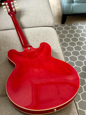 Tokai ES-180 SR Semi Hollow Vintage Series Japan in Seethru Red