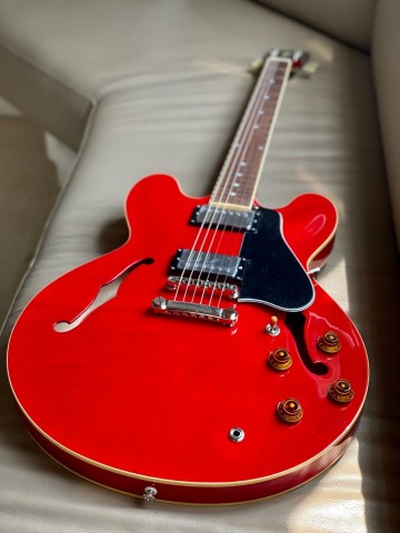 Tokai ES-180 SR Semi Hollow Vintage Series Japan in Seethru Red