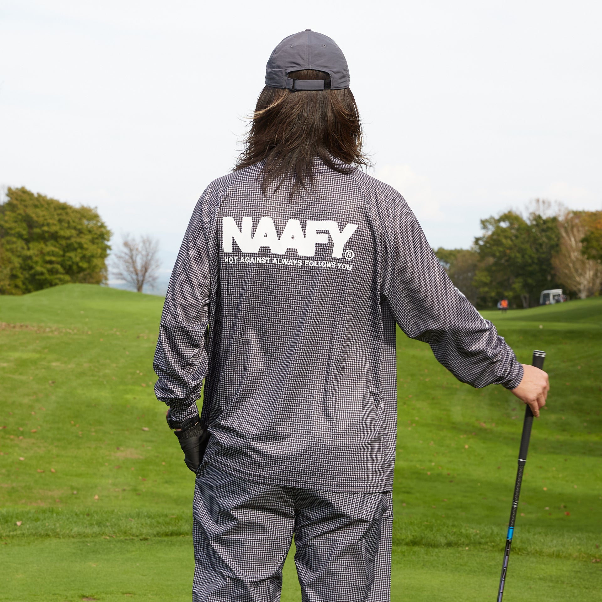 千鳥柄 長袖モックネック - NAAFY公式ストア