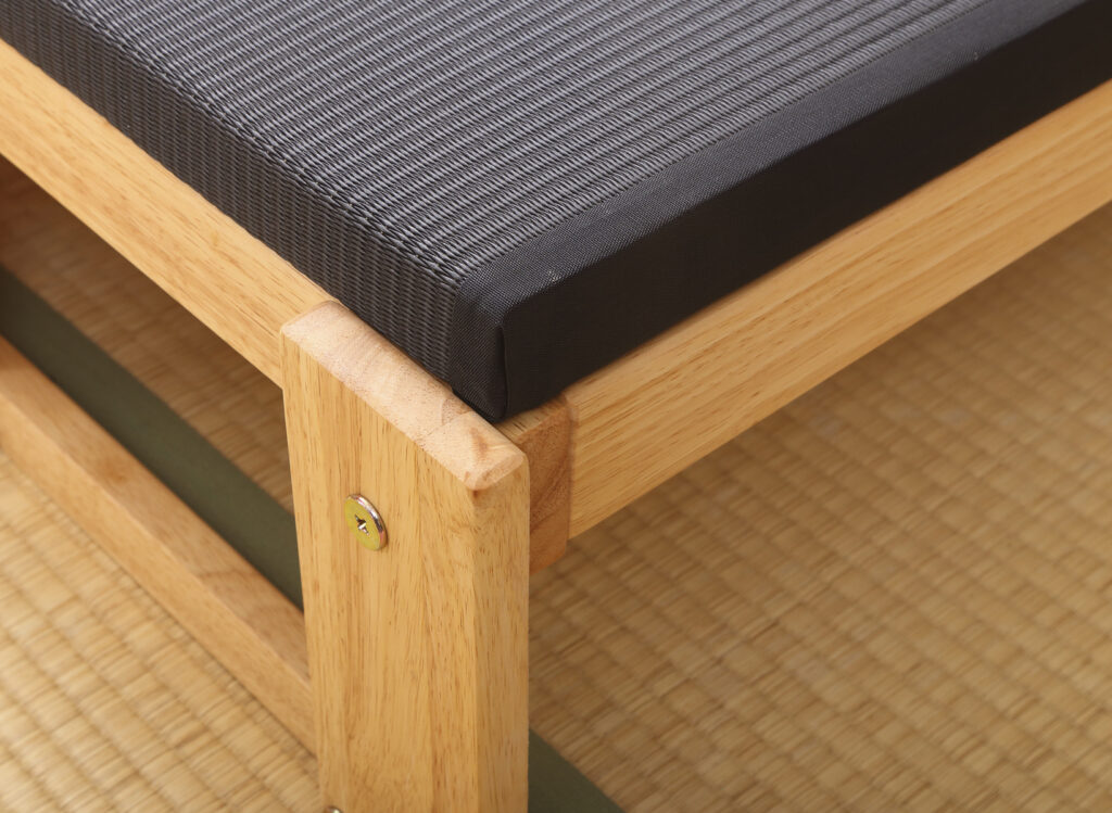 NK-2712］炭入り折りたたみベッド畳ロータイプ シングル［ヘッド無し