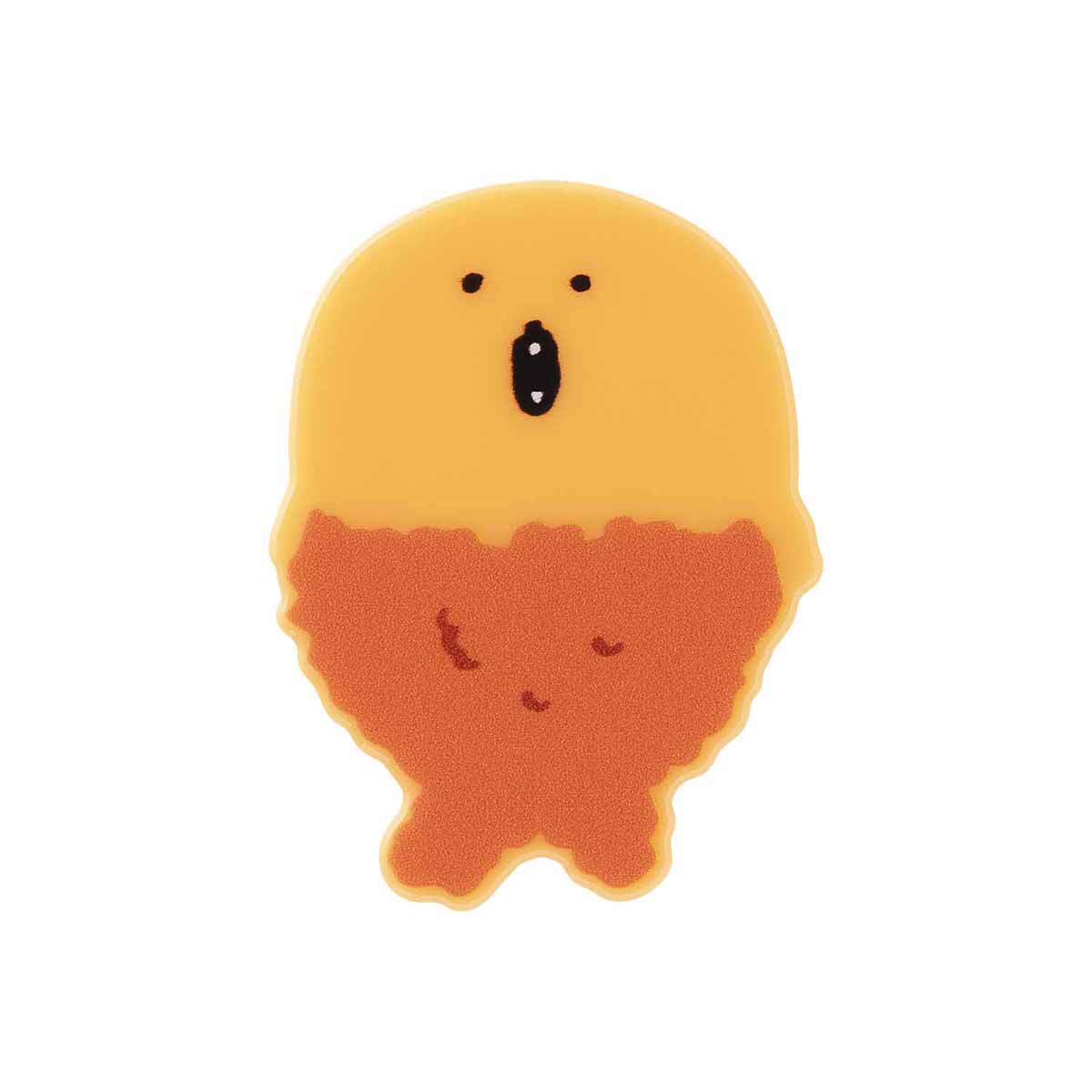 ナガノキャラクターズ ダイカットアクリルバッジ（もぐらコロッケ