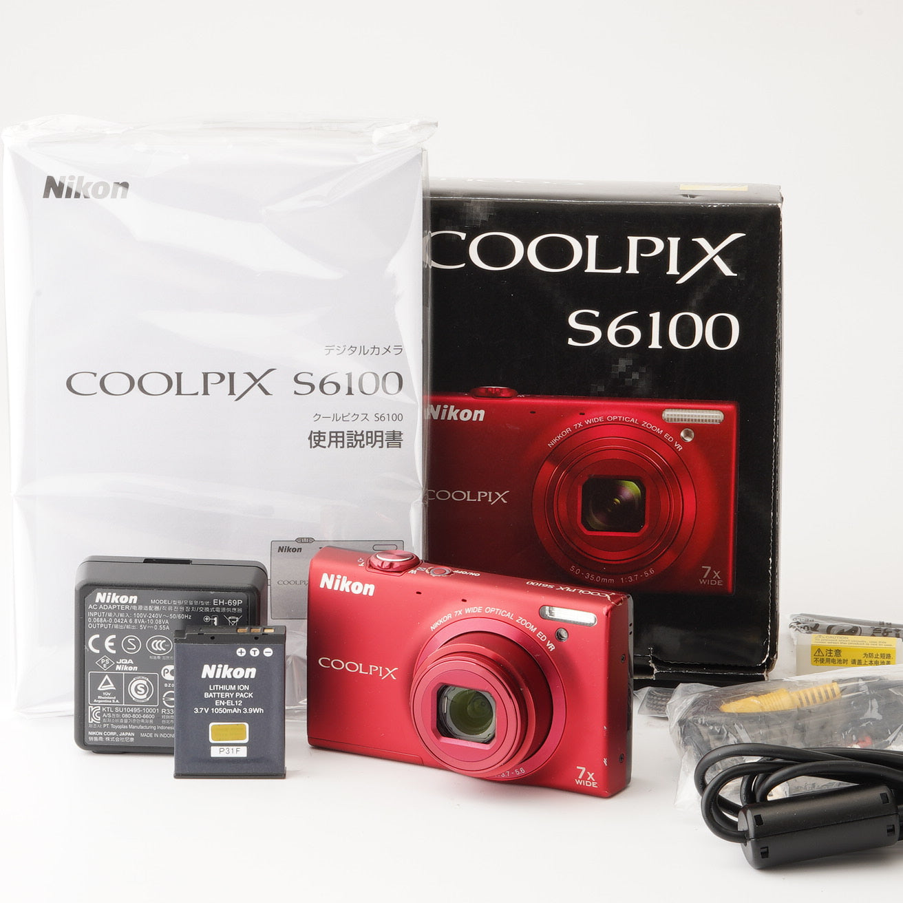 美品】Nikon COOLPIX S6100 コンデジ ブラック 付属品完備 ニコン