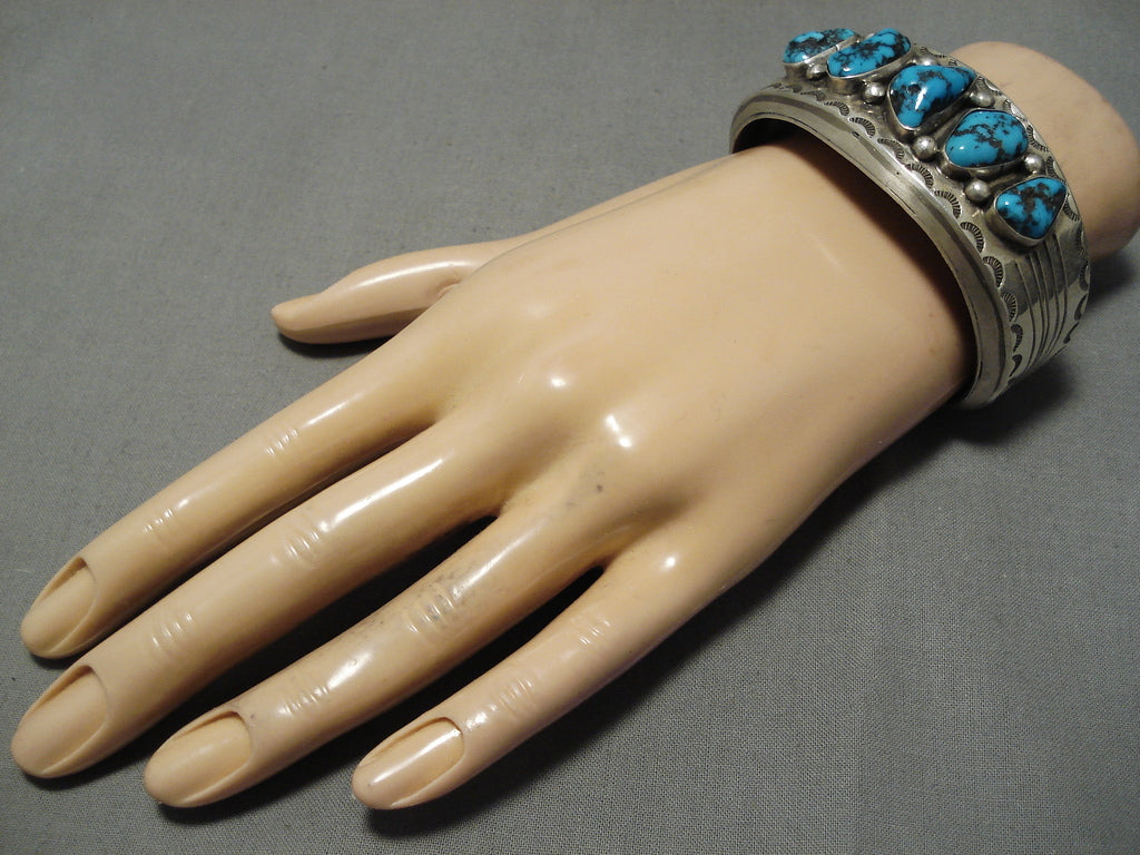 Important Vintage Native American Navajo Kee Joe Benally Turquoise