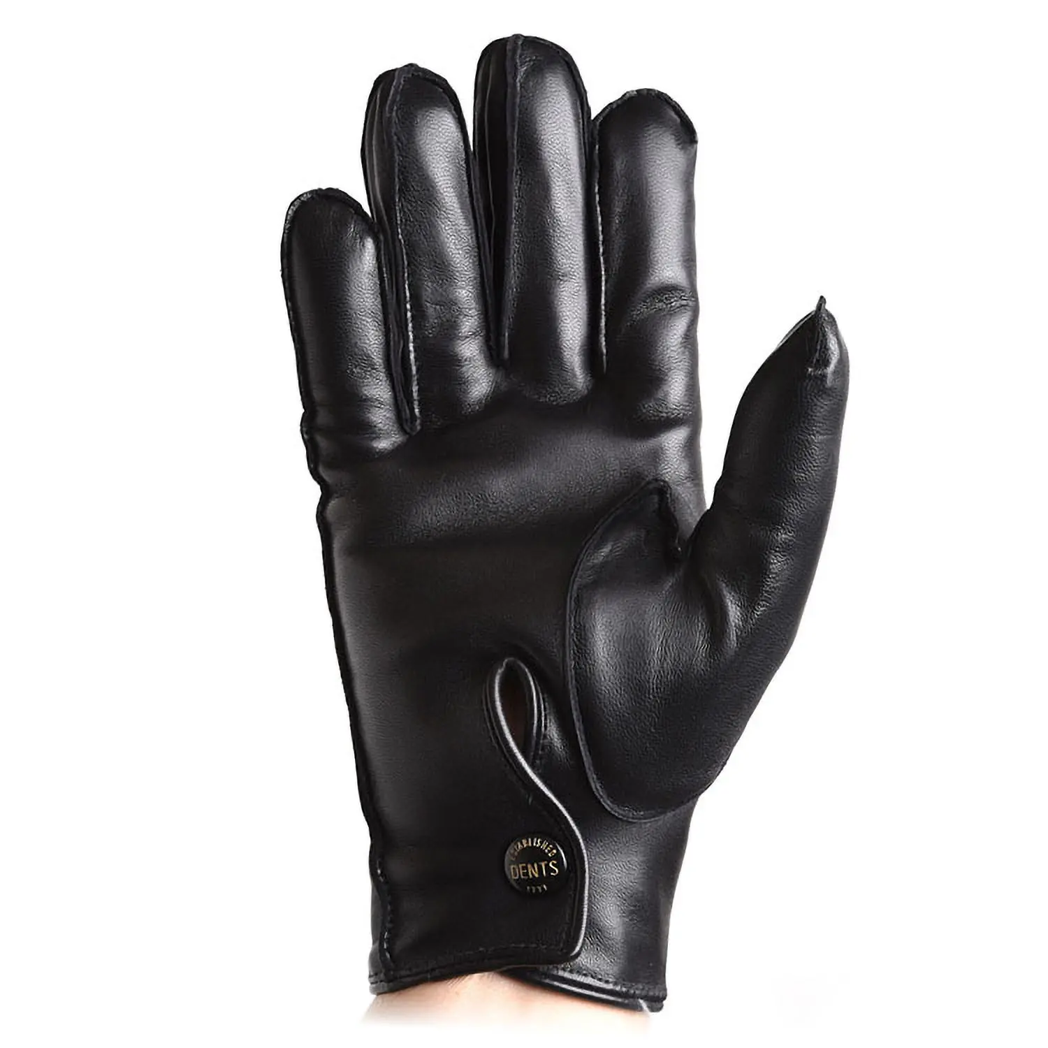 デンツ 15-1590 ヘアシープ×ラビットファー Black×Gray レザーグローブ