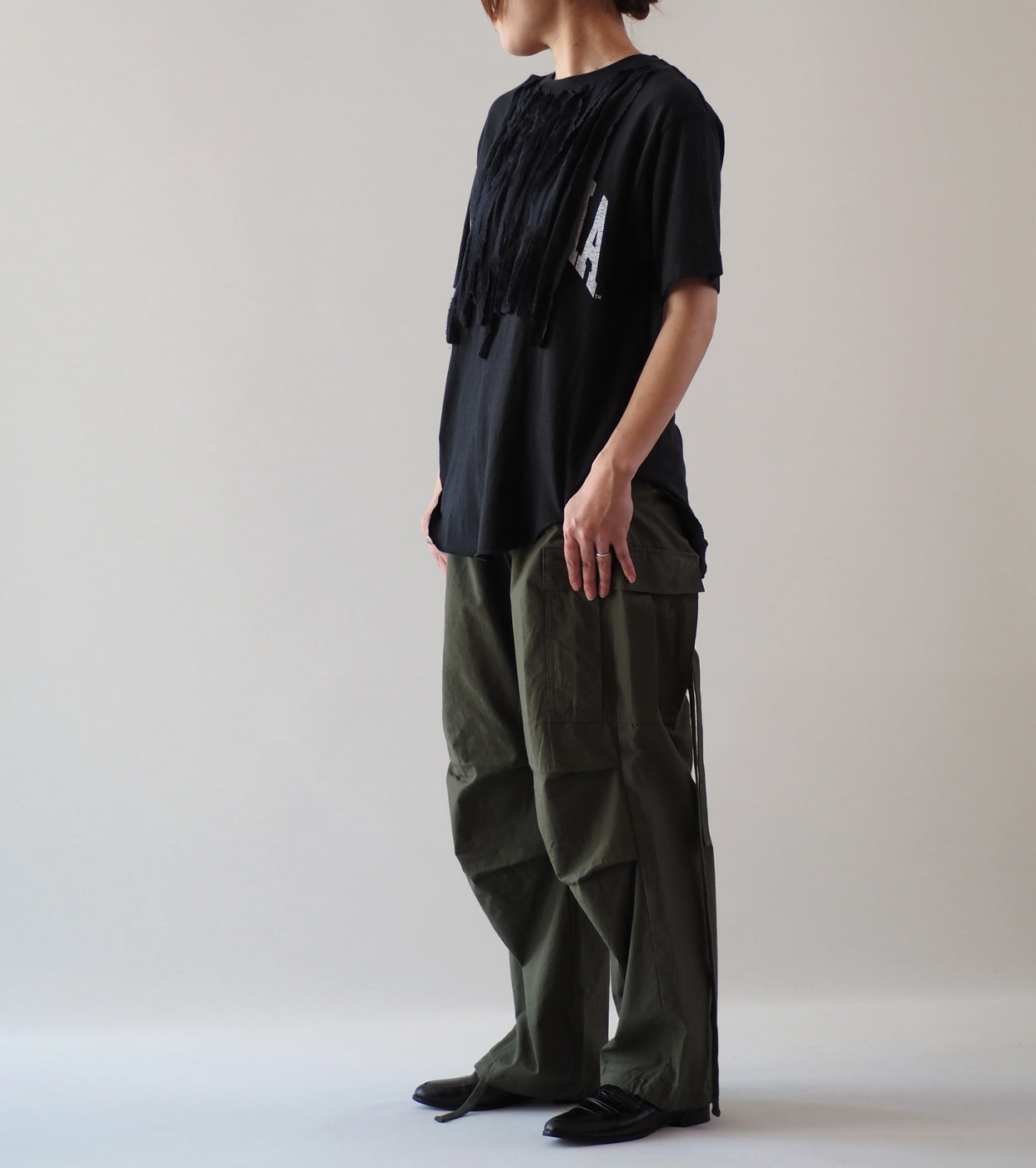 YAECA Like Wear M51 フィールドパンツ , Olive （Poplin） – Navyblue
