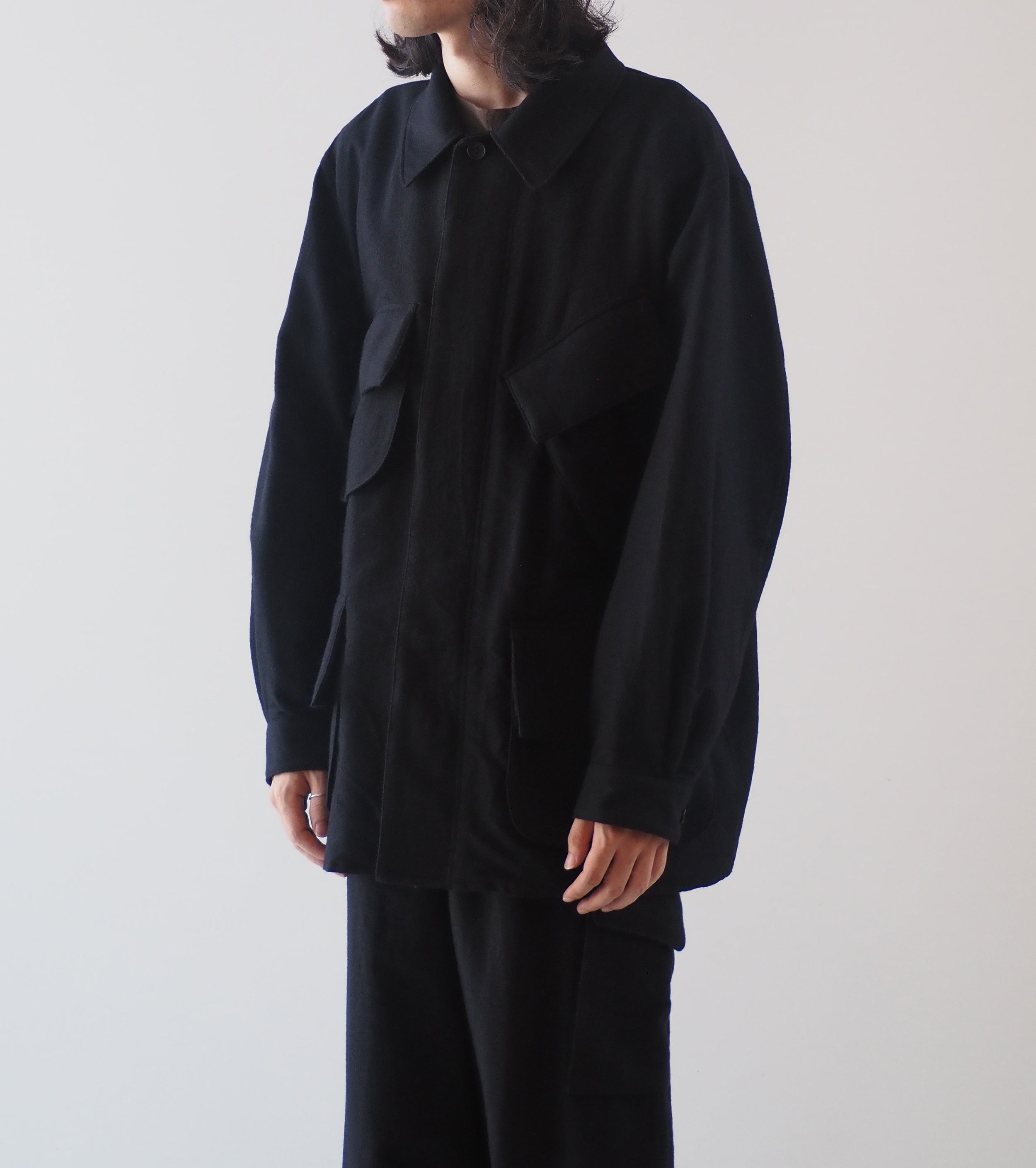 blurhms Wool Napping Beacon Jacket , Black – Navyblue