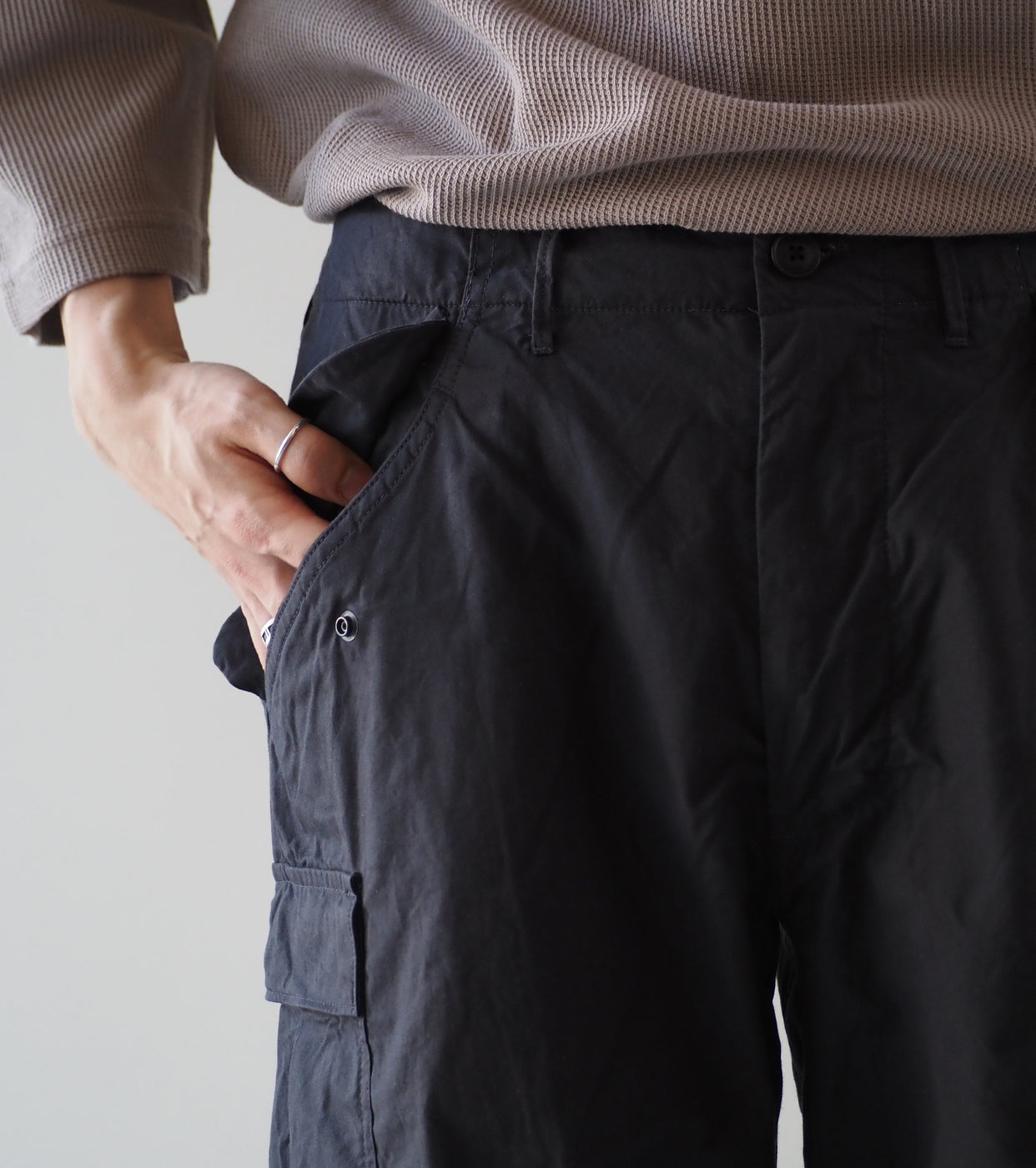 YAECA Like Wear M51 Field Pants , Charcoal (POPLIN) – Navyblue