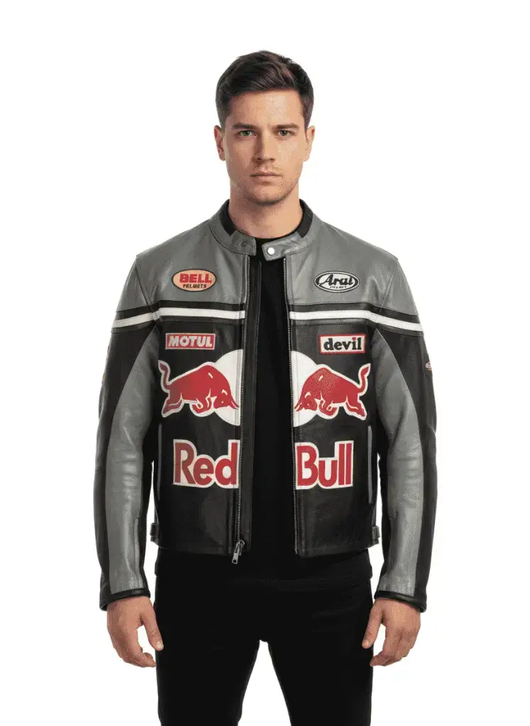 RedBull F1 Leather Jacket - Premium leather biker Racing Jacket