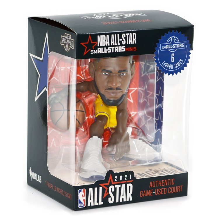 LeBron James smALL-STAR with game-used court