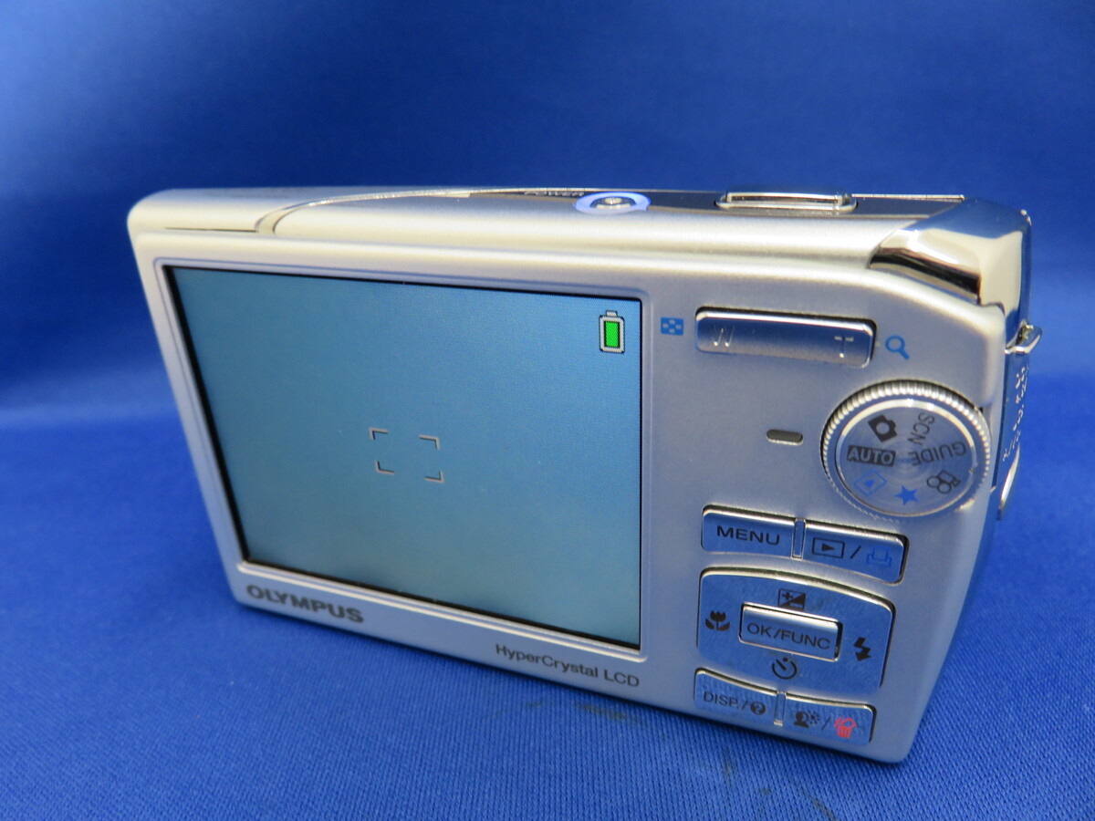 OLYMPUS μ-10 DIGITAL シルバー ブルー② 【公式通販】