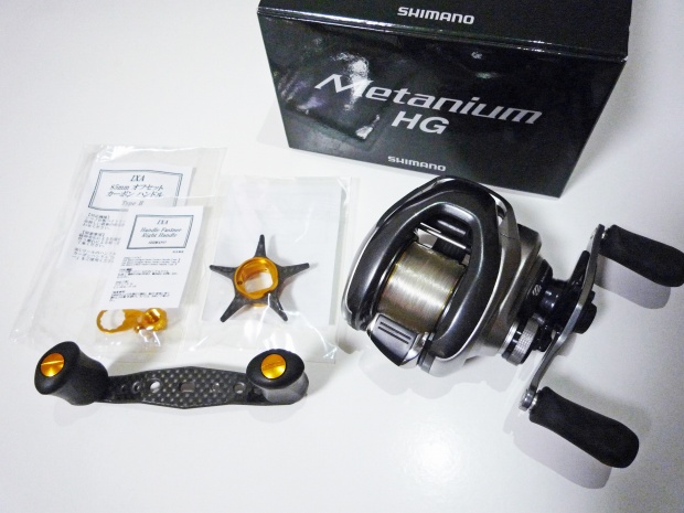 13メタニウムにIXAハイパーオフセットカーボンハンドル取り付け