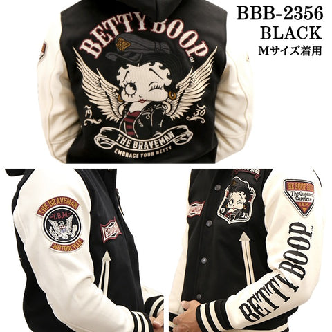 THE BRAVEMAN×BETTY BOOP ベティーブープ ボンディング スタジャン bbb