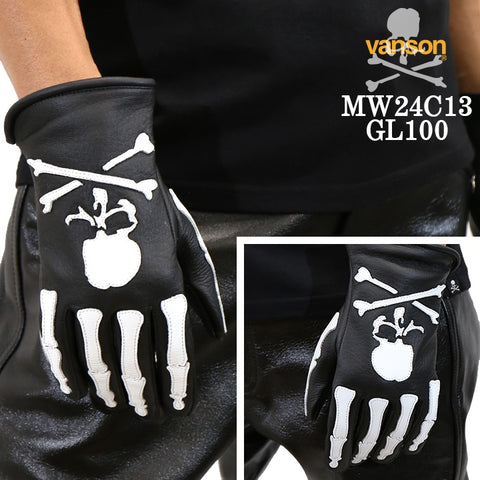 MASTERMIND VANSON LEATHER ROPER GLOVE BONE マスターマインド