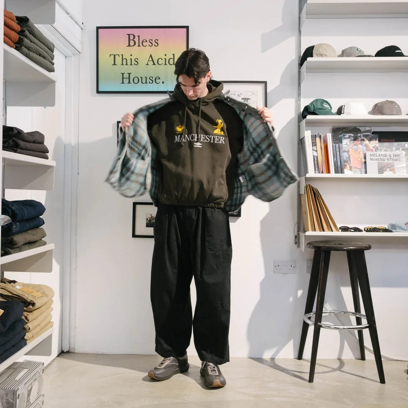 is-ness CPO Shirt Jacket - Green/Black