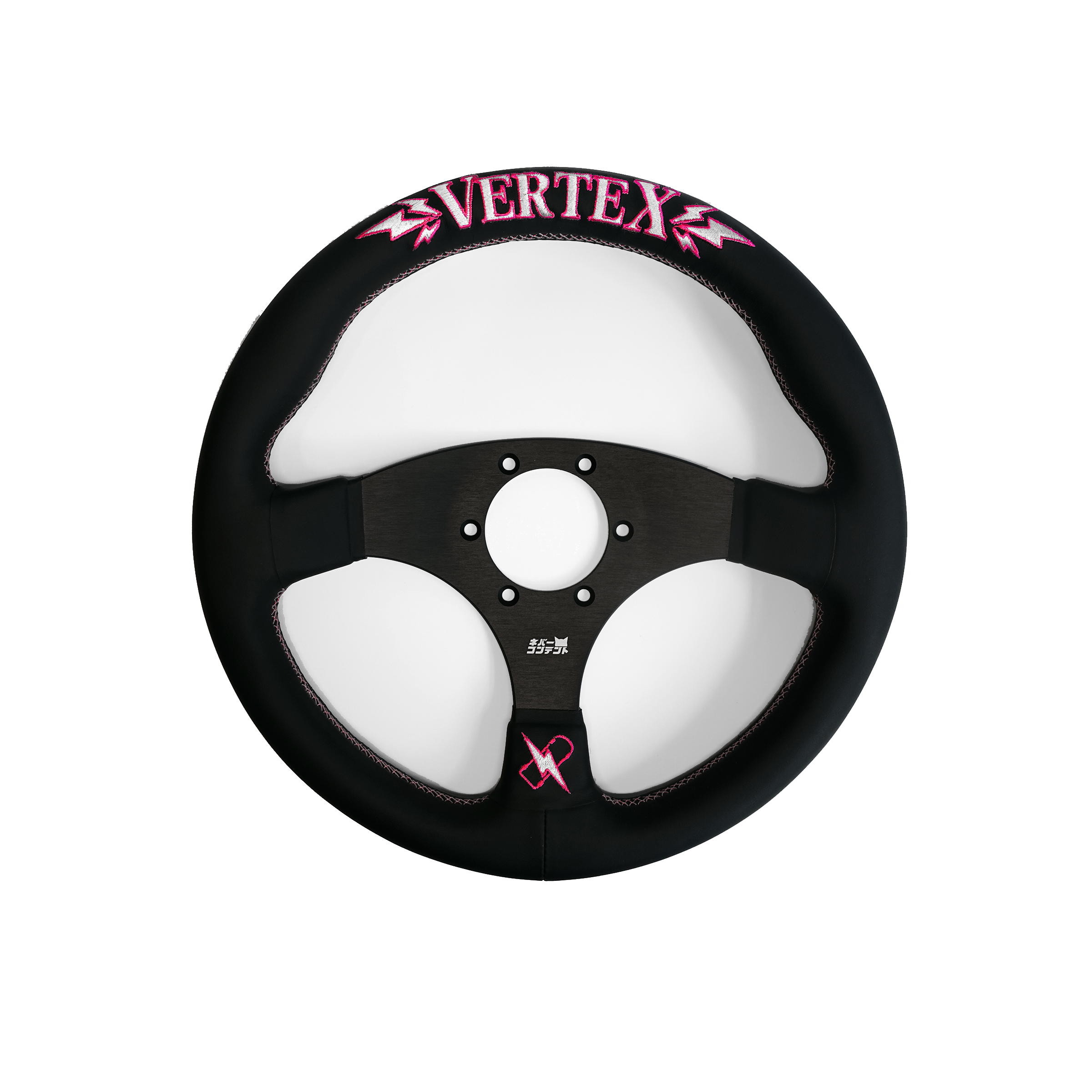ヴェルテックスタイプVERTEX ピンク ステアリング90mmディープ325mm