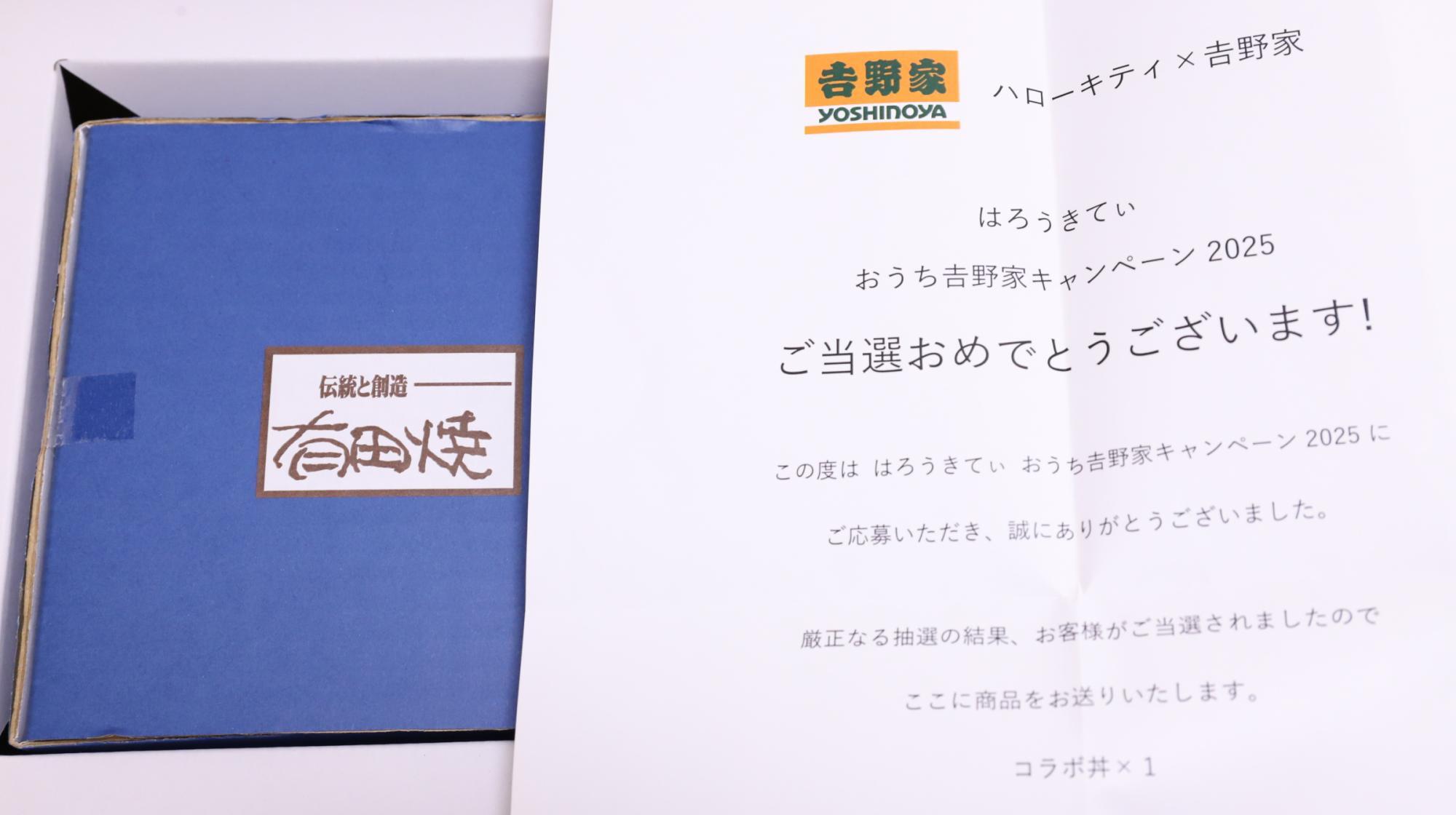 サンリオ】おうち吉野家キャンペーンでハローキティの有田焼コラボ丼が