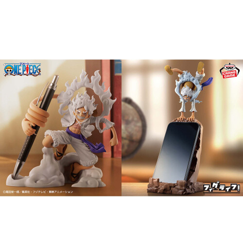ONE PIECE』ギア5ルフィがスマホ＆ペンを支える! 実用フィギュアが