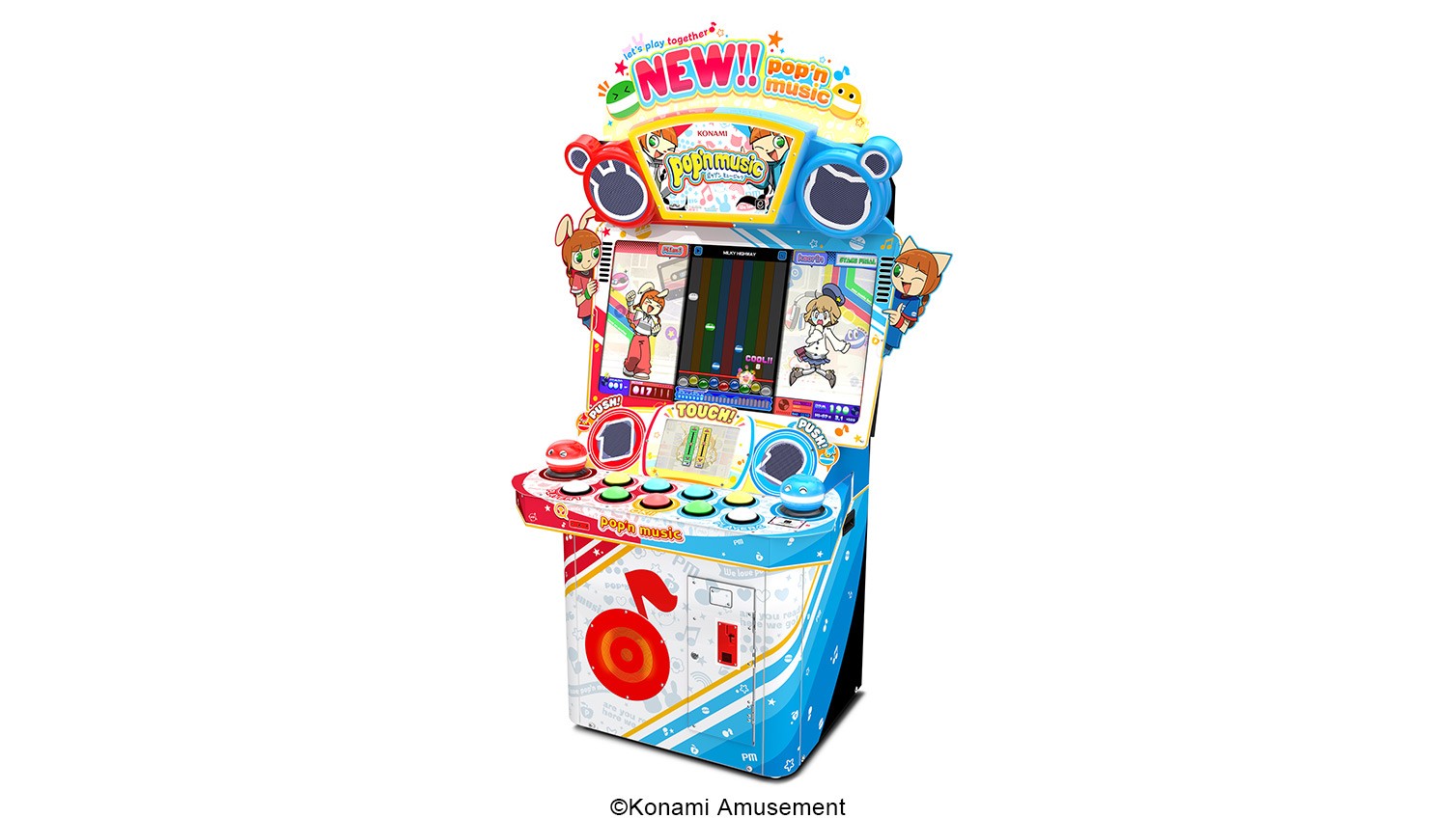 KONAMI pop'n music7 筐体パネル KONAMI pop'n music7 筐体パネル