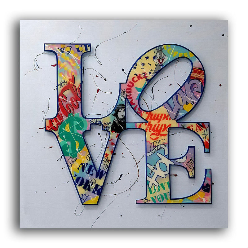 Graffiti Love » Street Art Wandbild online bestellen