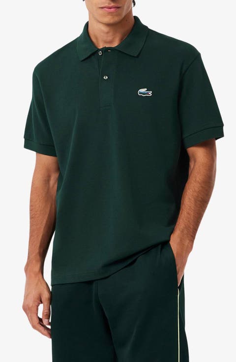 Lacoste Classic Fit Landscape Crocodile Cotton Piqué Polo | Nordstrom