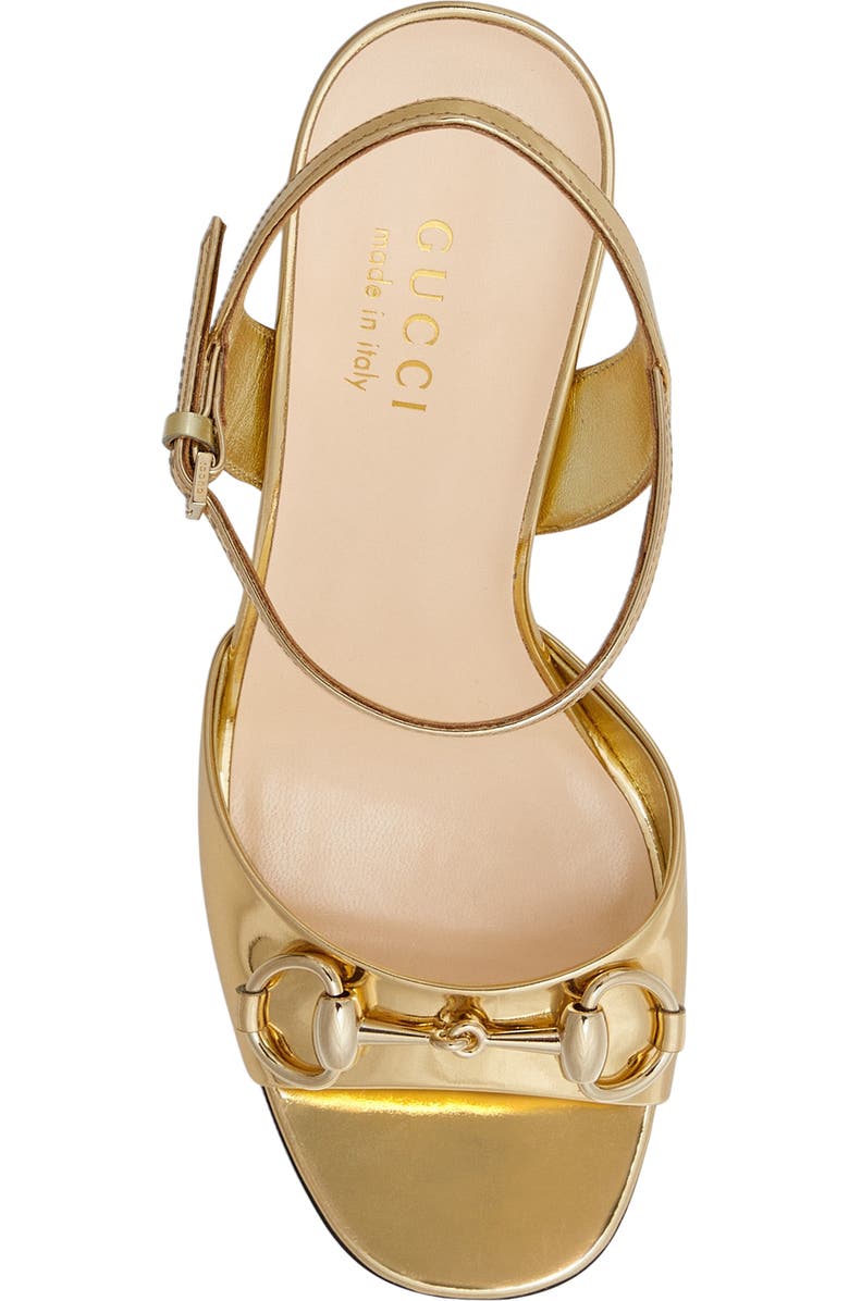 Gucci Horsebit Metallic Sandal (Women) | Nordstrom