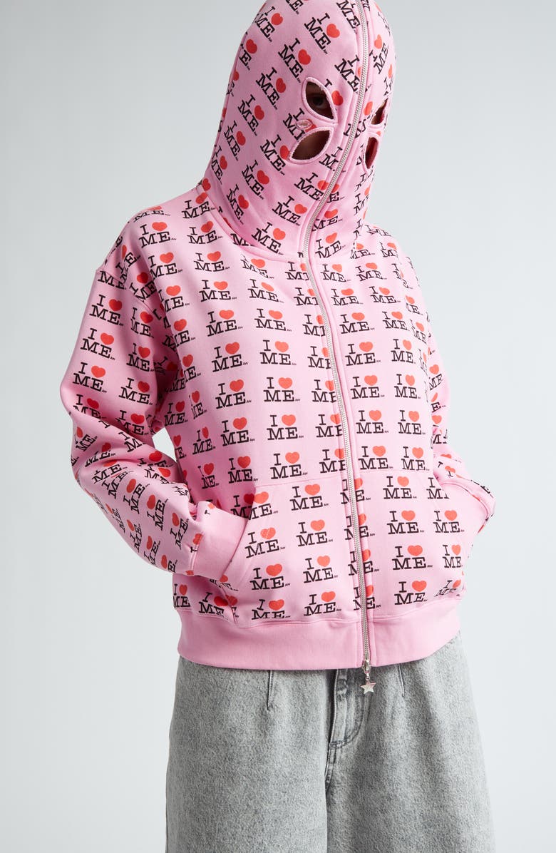 Ashley Williams I Heart Me Butterfly Cotton Blend Hoodie | Nordstrom