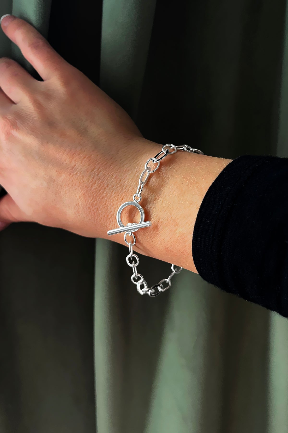 Sterling Silver T-Bar Bracelet – NinaBreddal