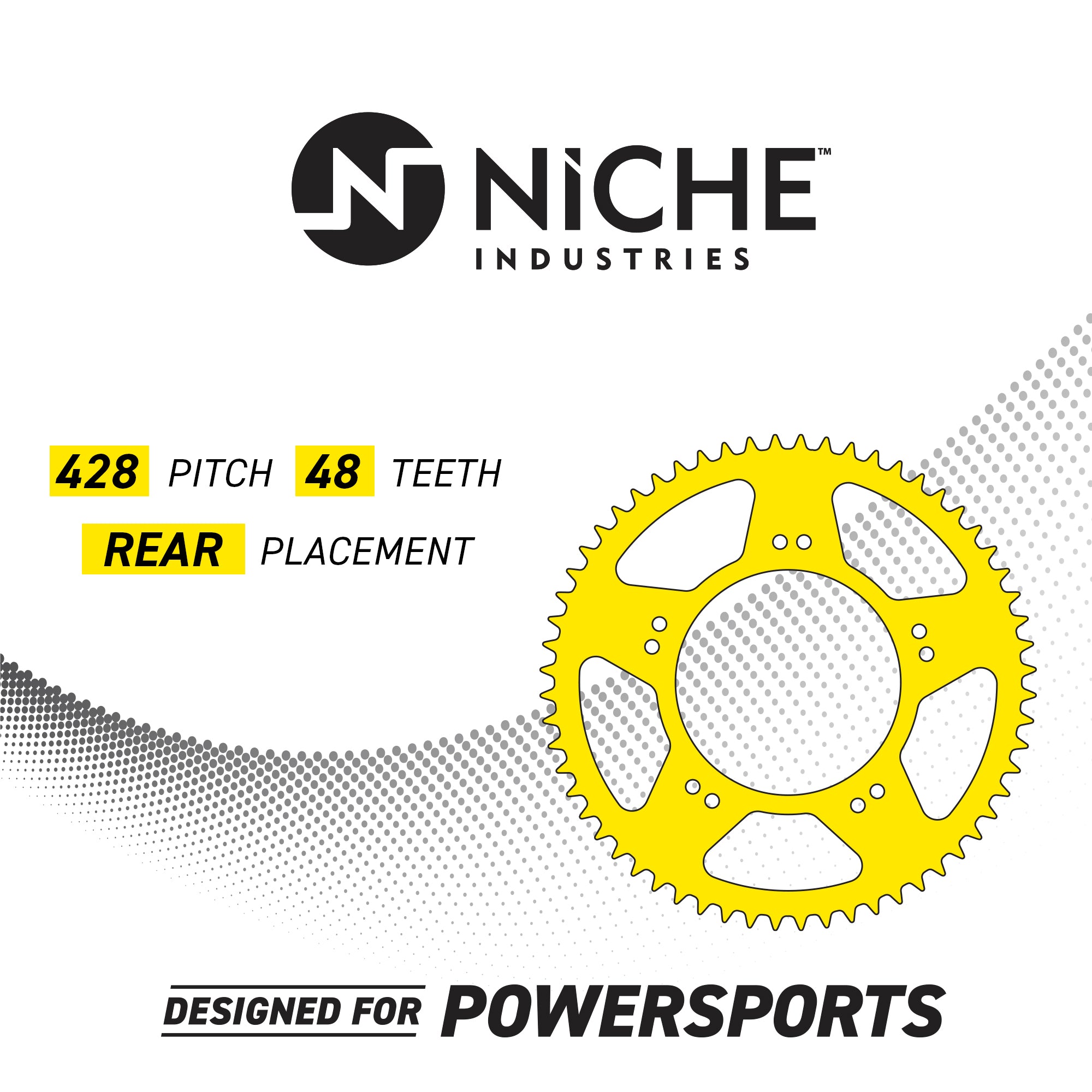 428 Pitch 48 Tooth Rear Drive Sprocket for Yamaha MT125 YZF-R125