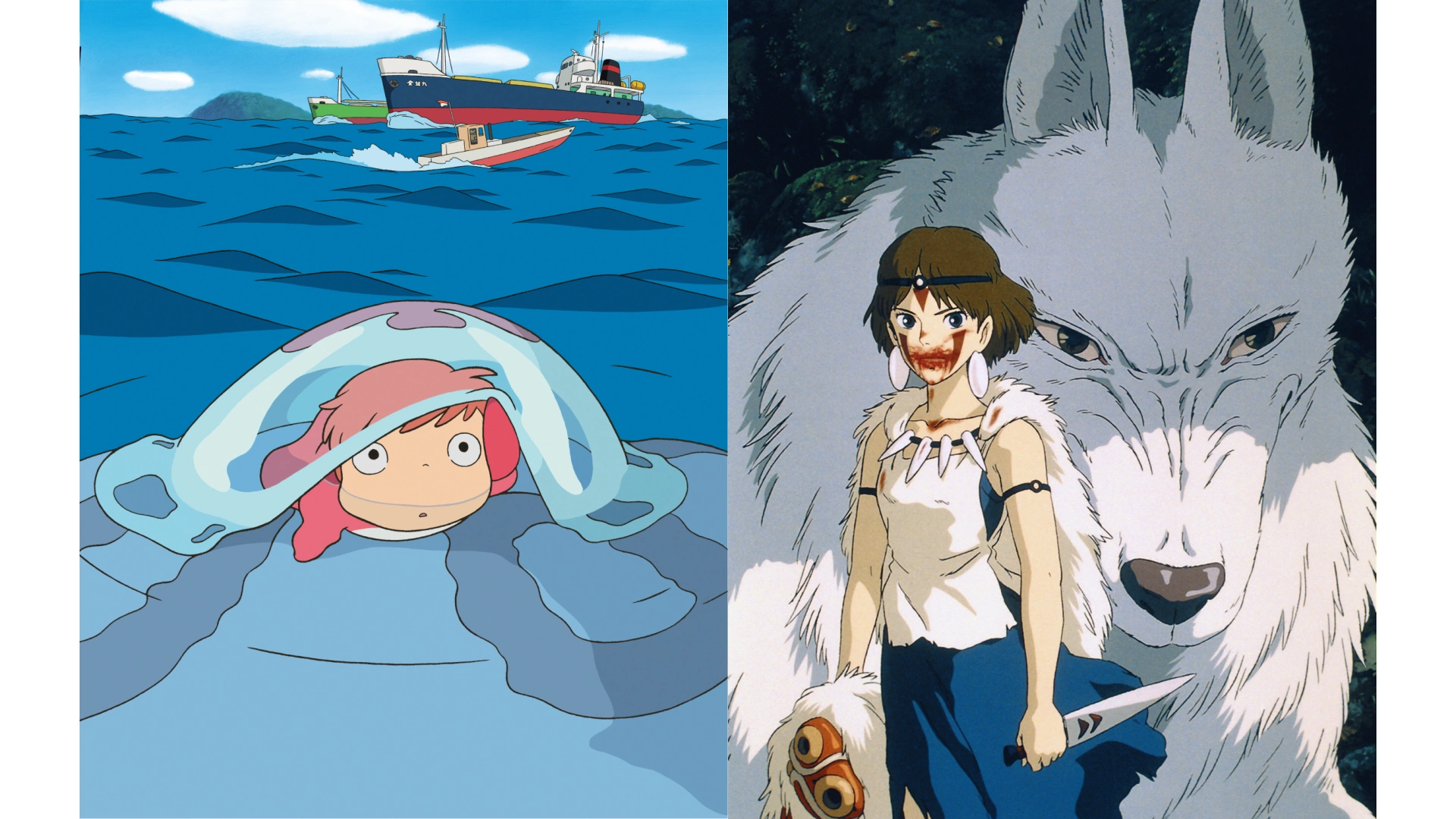 8月後半の『金曜ロードショー』で『崖の上のポニョ』と『もののけ姫