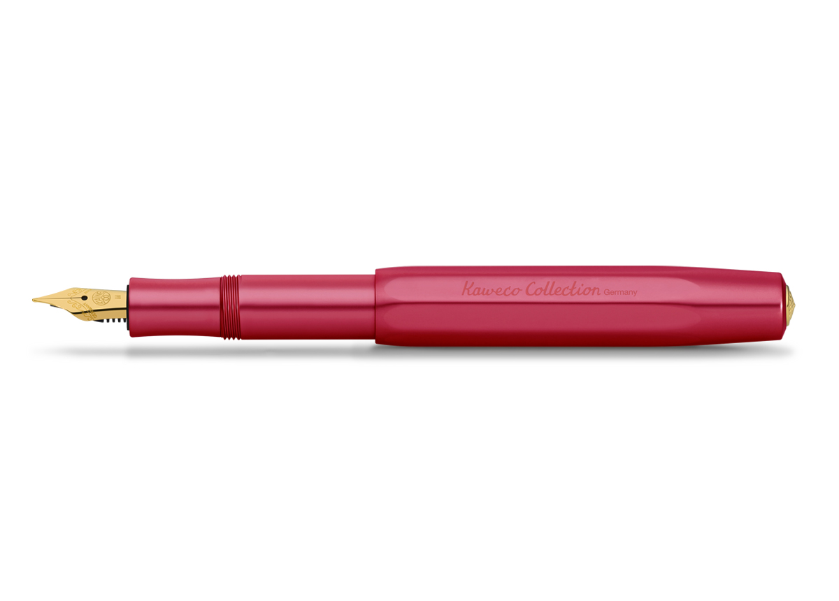 Kaweco COLLECTION AL Sport Fountain Pen, Ruby Red – The Nibsmith