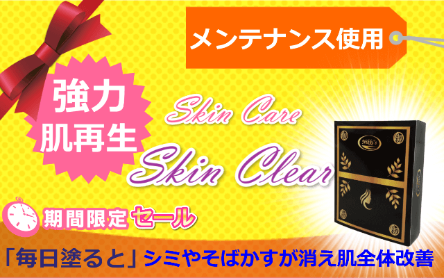 ニッキーズスキンクリア Nikki's Skin Clear メンテナンス使用 (シミ
