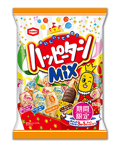 亀田製菓、「ハッピーターン」アソートタイプ2種を期間限定で発売