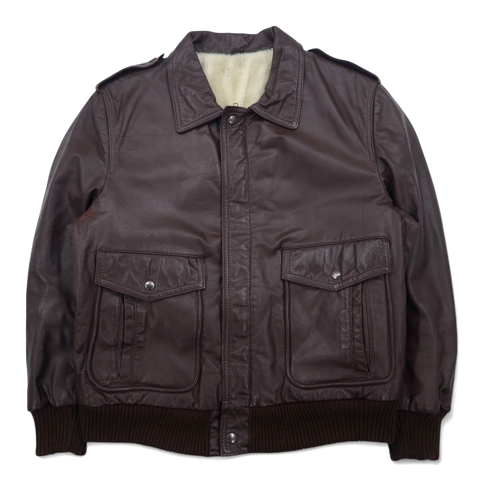 90s vintage A-2 flight leather jacket 短丈 - メルカリ