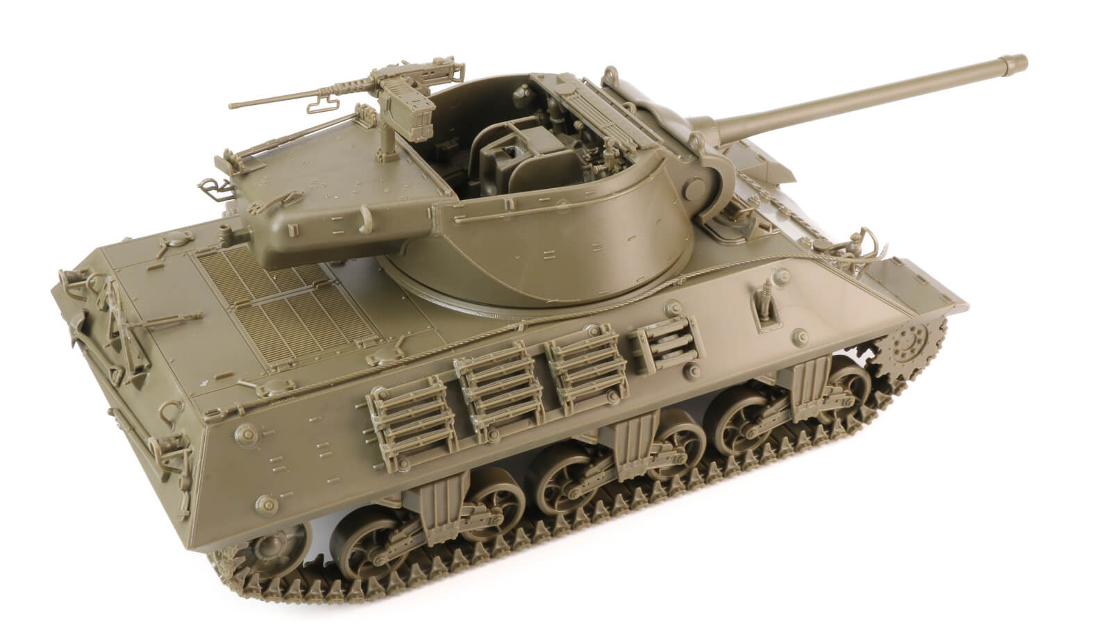 さらに洗練された新規設計。タミヤのM36駆逐戦車は足元にも注目です