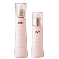 敏感肌用高保湿エイジングケアのノブ L＆W 定期 化粧水＆乳液セット｜NOV