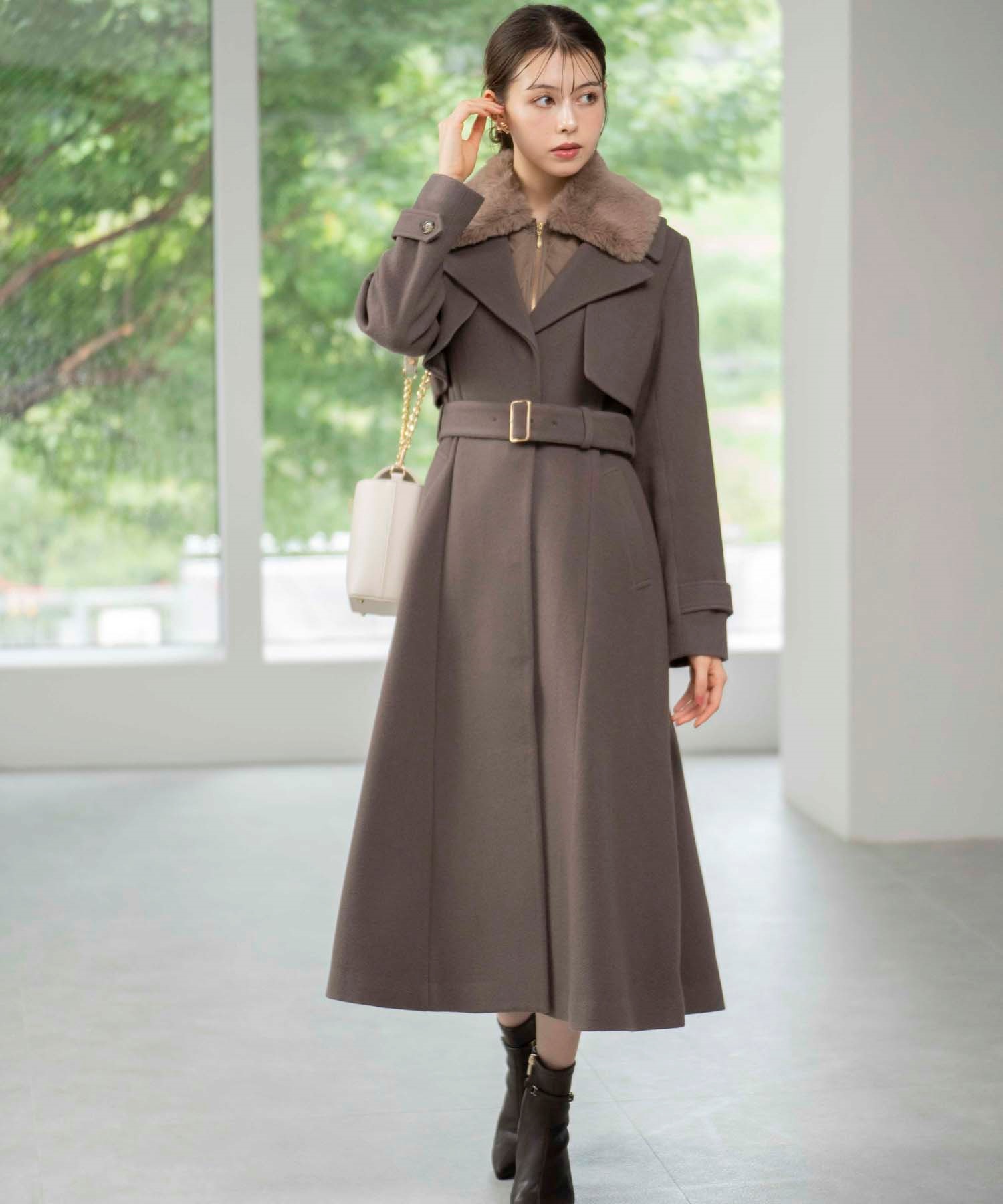 ファー付マルチロングコート | コート | NOELA OFFICIAL WEB STORE